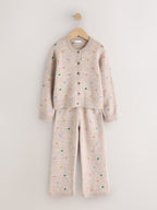 Oatmeal Rainbow Spot Cardigan and Trousers Set (3mths-7yrs)