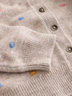 Oatmeal Rainbow Spot Cardigan and Trousers Set (3mths-7yrs)