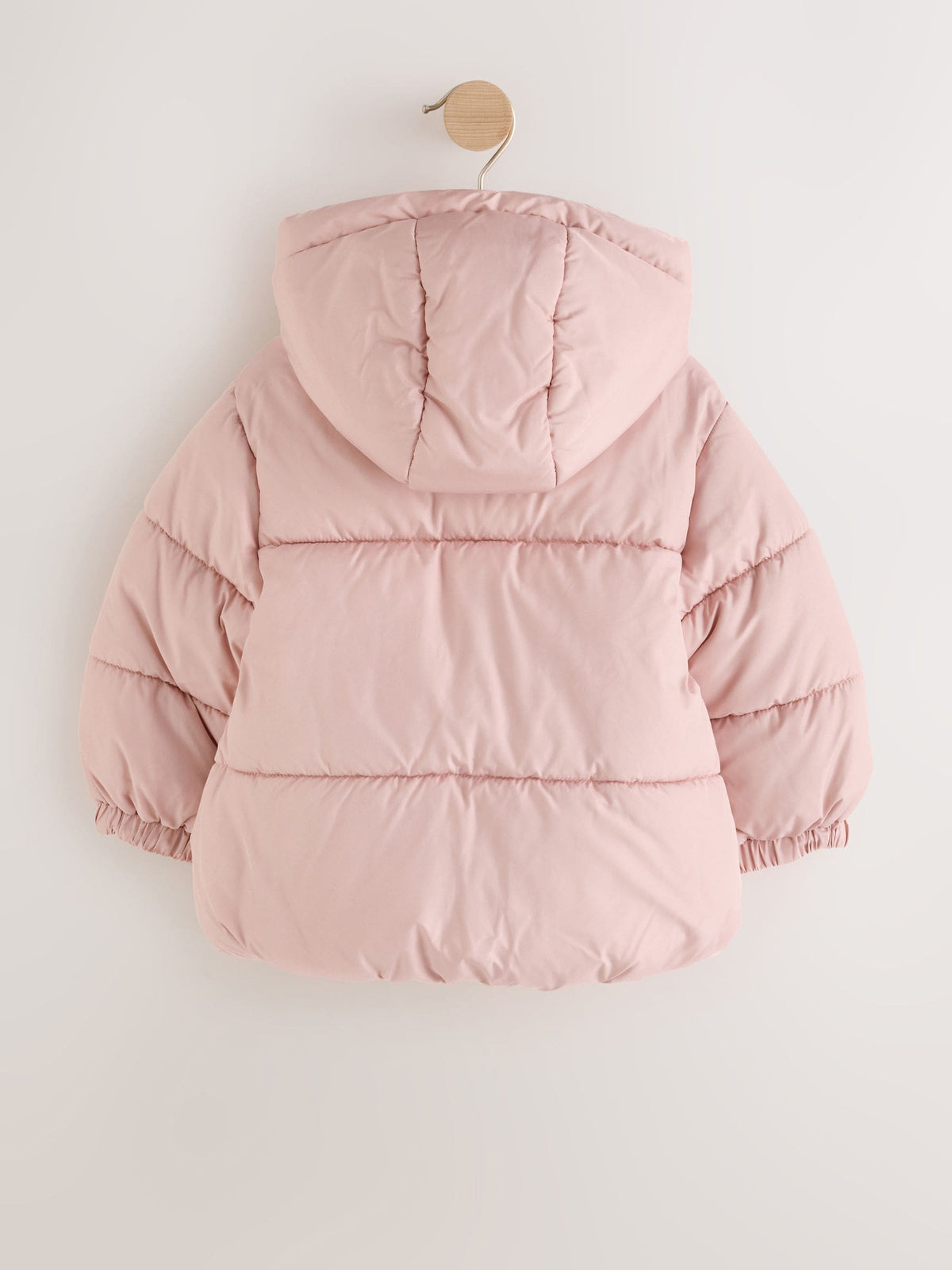 Light Pink Flower Pockets Shower Resistant Padded Coat (3mths-7yrs)