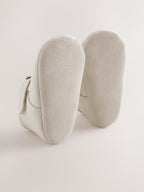 White Leather Baby T-Bar Shoes (0-24mths)