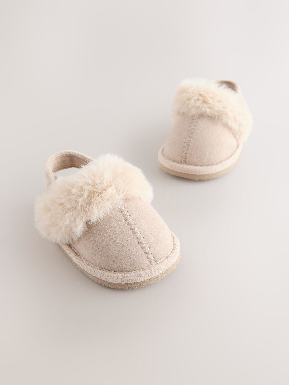 Tan/Brown Mule Slippers (0-24mths)