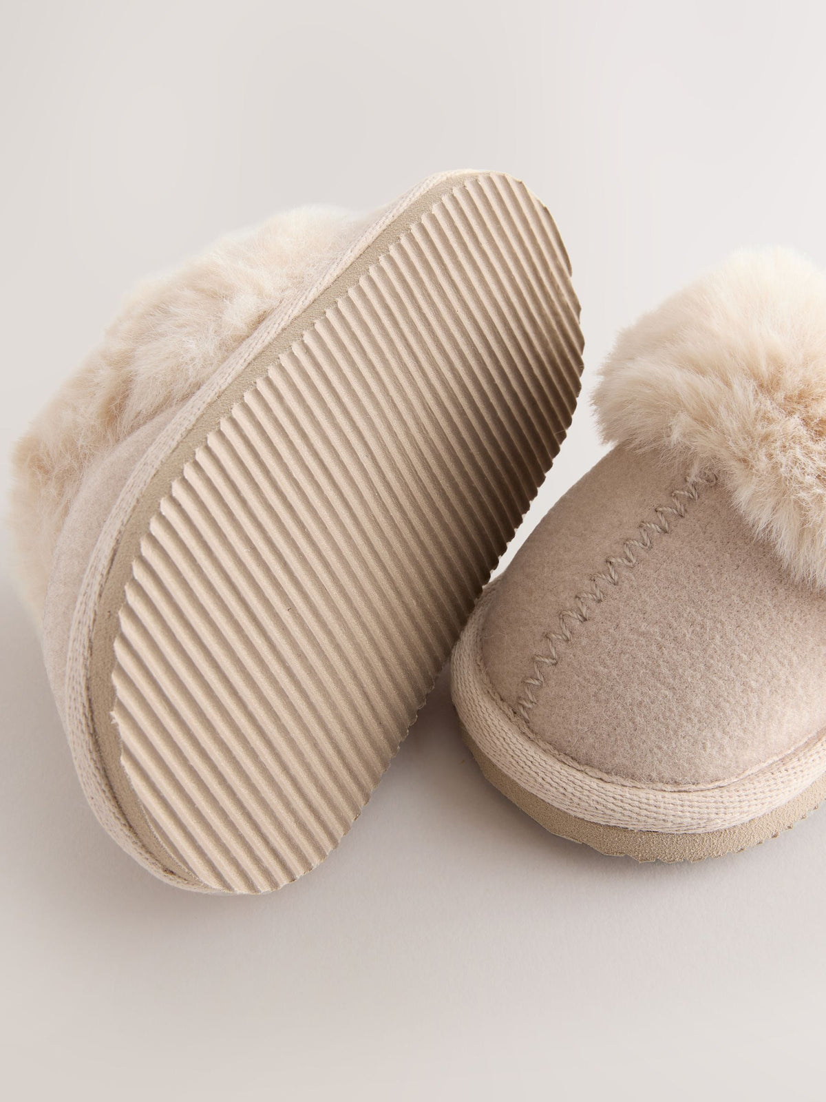 Tan/Brown Mule Slippers (0-24mths)