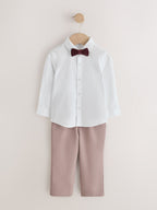 Brown Blazer, Shirt, Trousers and Bow Tie Set (3mths-12yrs)