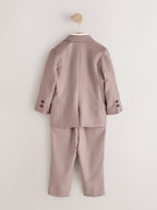 Brown Blazer, Shirt, Trousers and Bow Tie Set (3mths-12yrs)