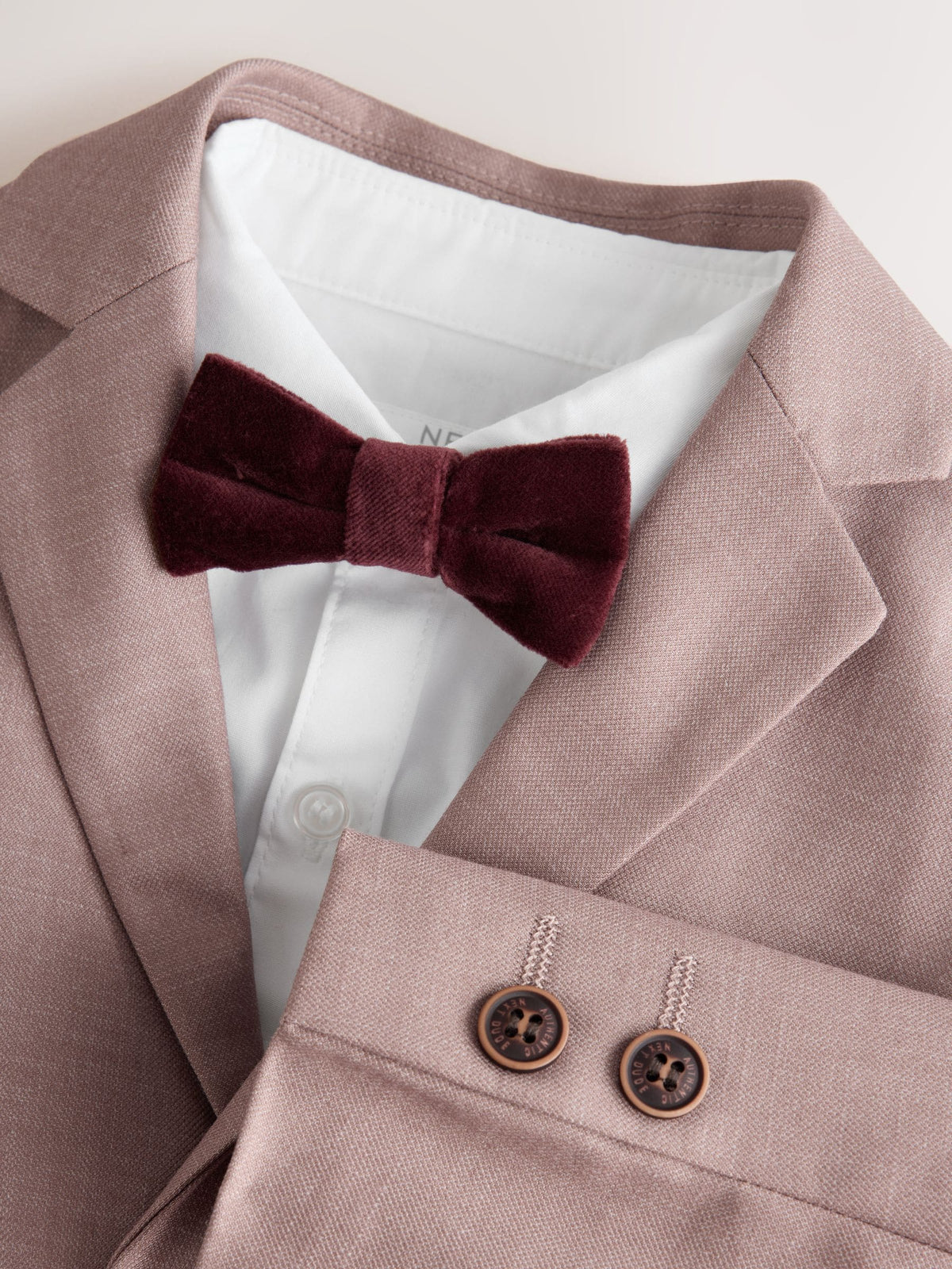 Brown Blazer, Shirt, Trousers and Bow Tie Set (3mths-12yrs)