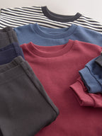 Multi Crew Top and Legging Set 3 Pack (3mths-7yrs)
