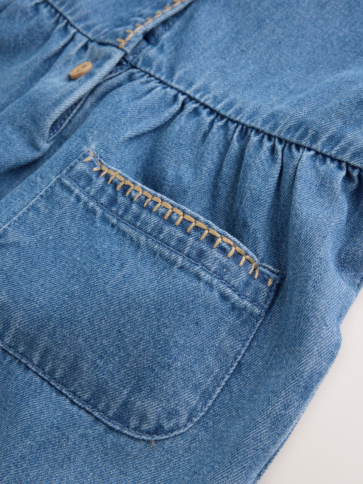 Denim Blue Baby Romper (0mths-2yrs)