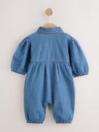 Denim Blue Baby Romper (0mths-2yrs)