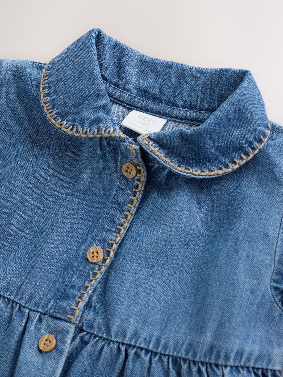 Denim Blue Baby Romper (0mths-2yrs)