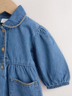 Denim Blue Baby Romper (0mths-2yrs)