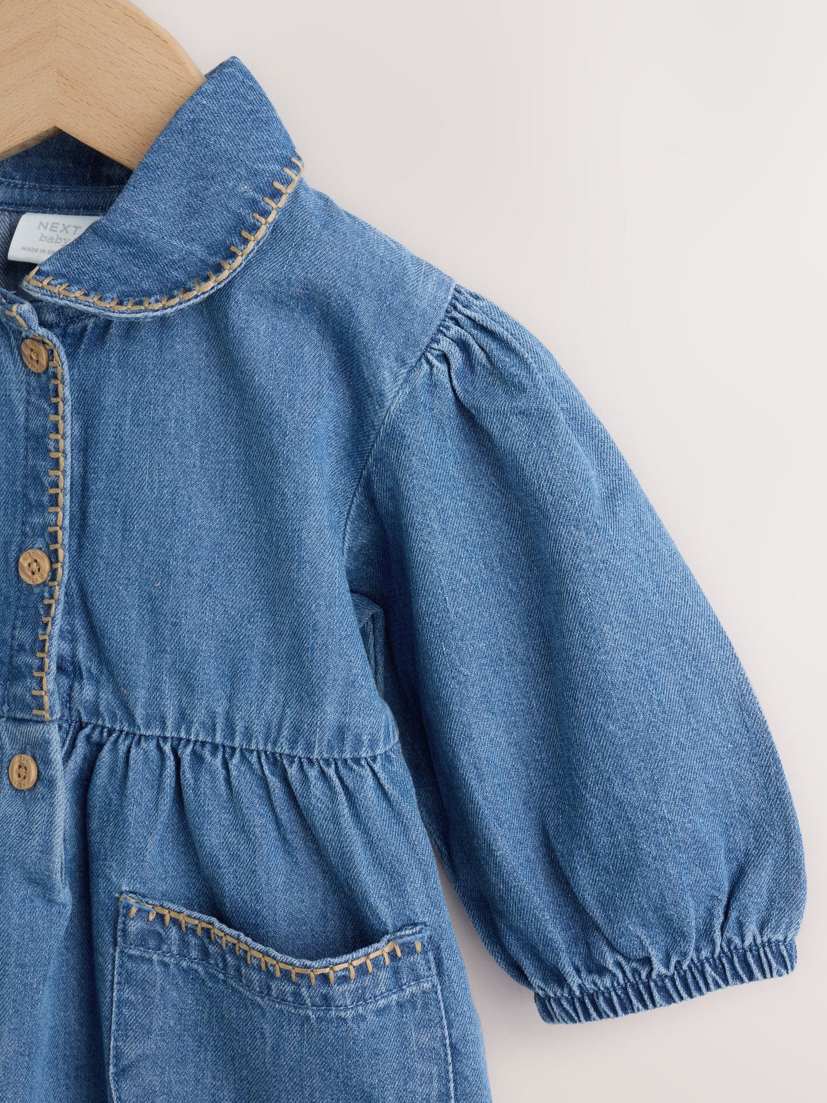 Denim Blue Baby Romper (0mths-2yrs)