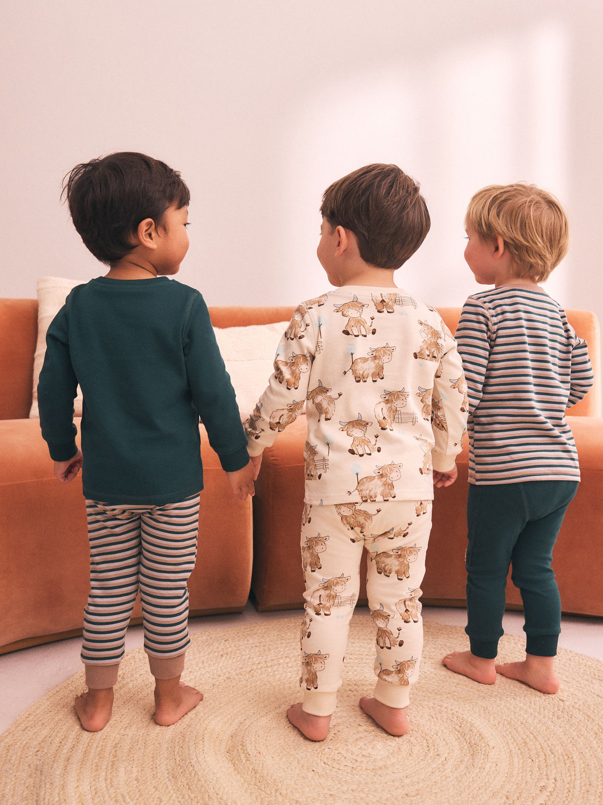 Brown Hamish Snuggle Pyjamas 3 Pack (9mths-10yrs)