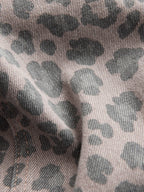 Grey Animal Print Wide Leg Jeans (3-16yrs)