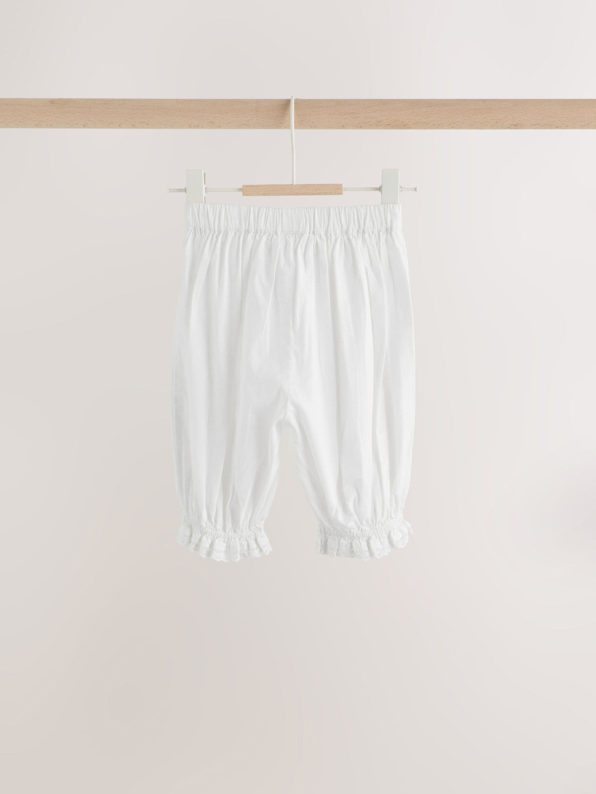 White Woven Lace Top and Trousers Baby 2 Piece Set (0mths-2yrs)
