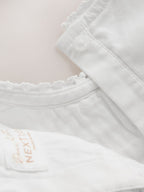 White Woven Lace Top and Trousers Baby 2 Piece Set (0mths-2yrs)