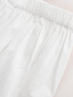 White Woven Lace Top and Trousers Baby 2 Piece Set (0mths-2yrs)