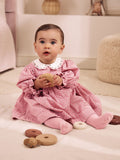 Pink Check Baby Smock Dress And Tights Set 2 Piece (0mths-2yrs)
