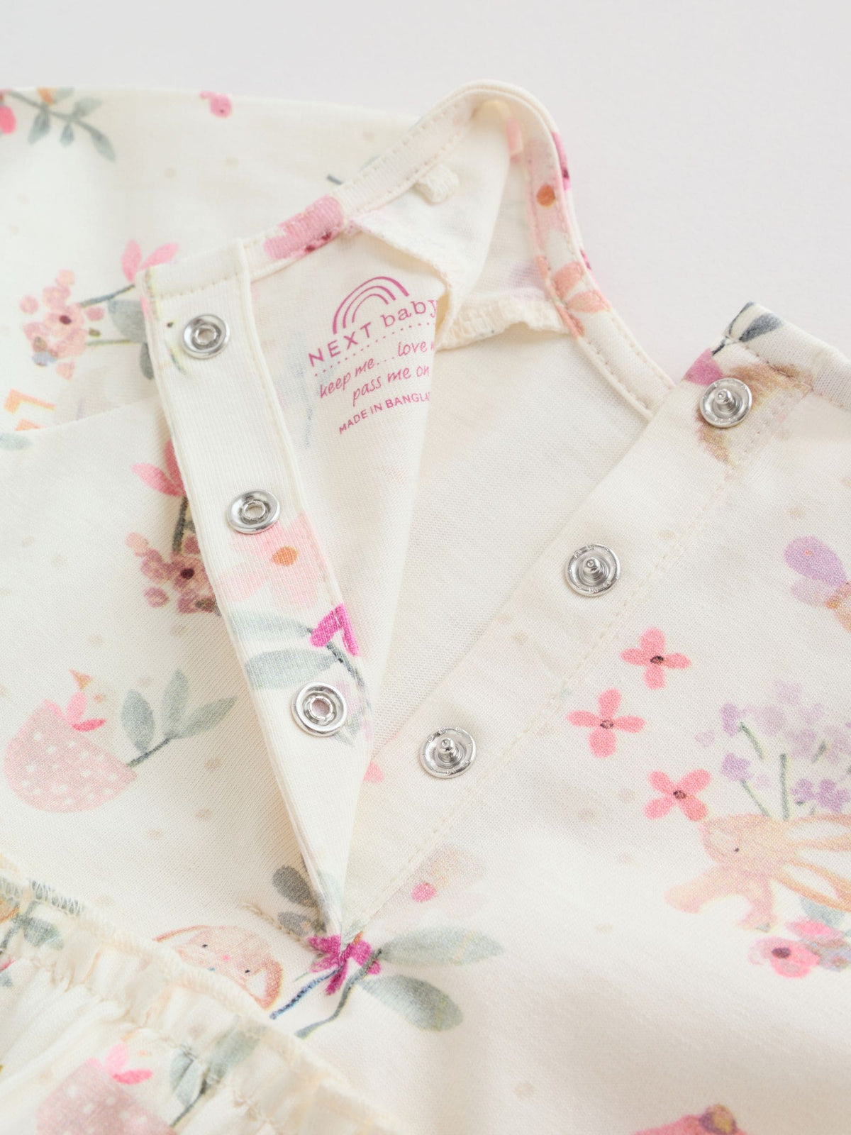 Pink Floral Baby Jersey Dresses 2 Pack (0mths-2yrs)