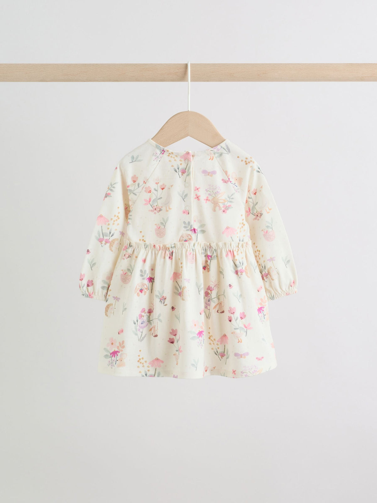 Pink Floral Baby Jersey Dresses 2 Pack (0mths-2yrs)