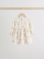 Pink Floral Baby Jersey Dresses 2 Pack (0mths-2yrs)