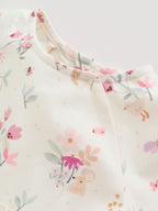 Pink Floral Baby Jersey Dresses 2 Pack (0mths-2yrs)
