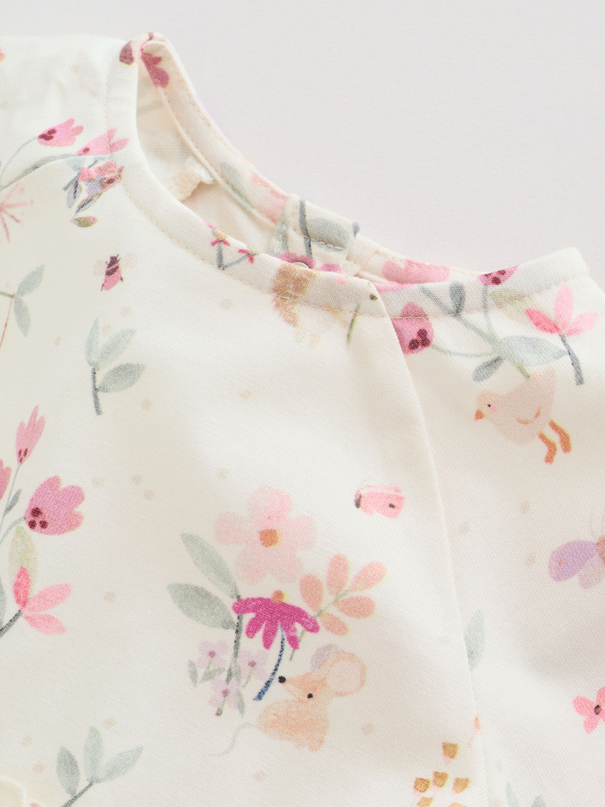 Pink Floral Baby Jersey Dresses 2 Pack (0mths-2yrs)