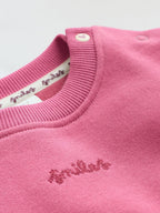 Plum Slogan Sweat Top and Joggers Baby Set (0mths-2yrs)