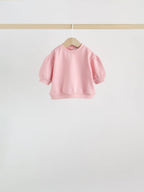 Pink Baby Sweat Top And Joggers 6 Pack (0mths-2yrs)