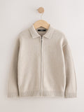 Neutral Zip Up Cardigan (3-16yrs)