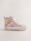 Pink Rainbow High Top Trainers