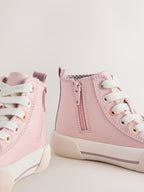Pink Rainbow High Top Trainers