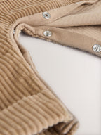 Tan Brown Bear Cord Dungarees and Bodysuit Baby Set (0mths-3yrs)