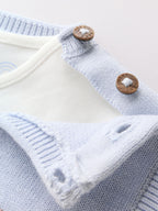 Blue Baby Knit Vest, Bodysuit and Trousers Set (0mths-3yrs)