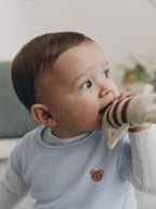 Blue Baby Knit Vest, Bodysuit and Trousers Set (0mths-3yrs)