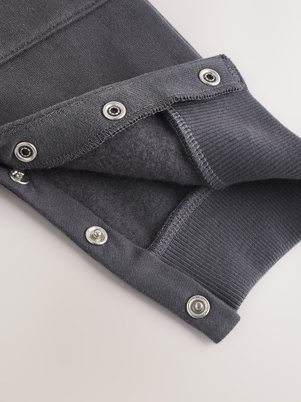 Charcoal Grey Hooded Sweat Baby Romper (0mths-3yrs)