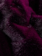 Dark Purple Faux Fur Coat (3-16yrs)
