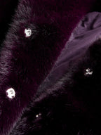 Dark Purple Faux Fur Coat (3-16yrs)