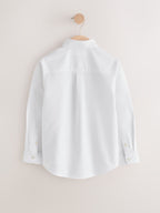 White Long Sleeve Premium Oxford Shirt (3-18yrs)