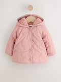 Pink Quilted Puffer Baby Jacket (0mths-2yrs)