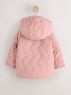 Pink Quilted Puffer Baby Jacket (0mths-2yrs)