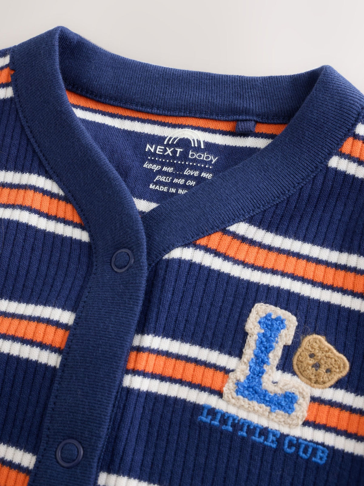 Multi Varsity Sleepsuit 3 Pack (0mths-3yrs)