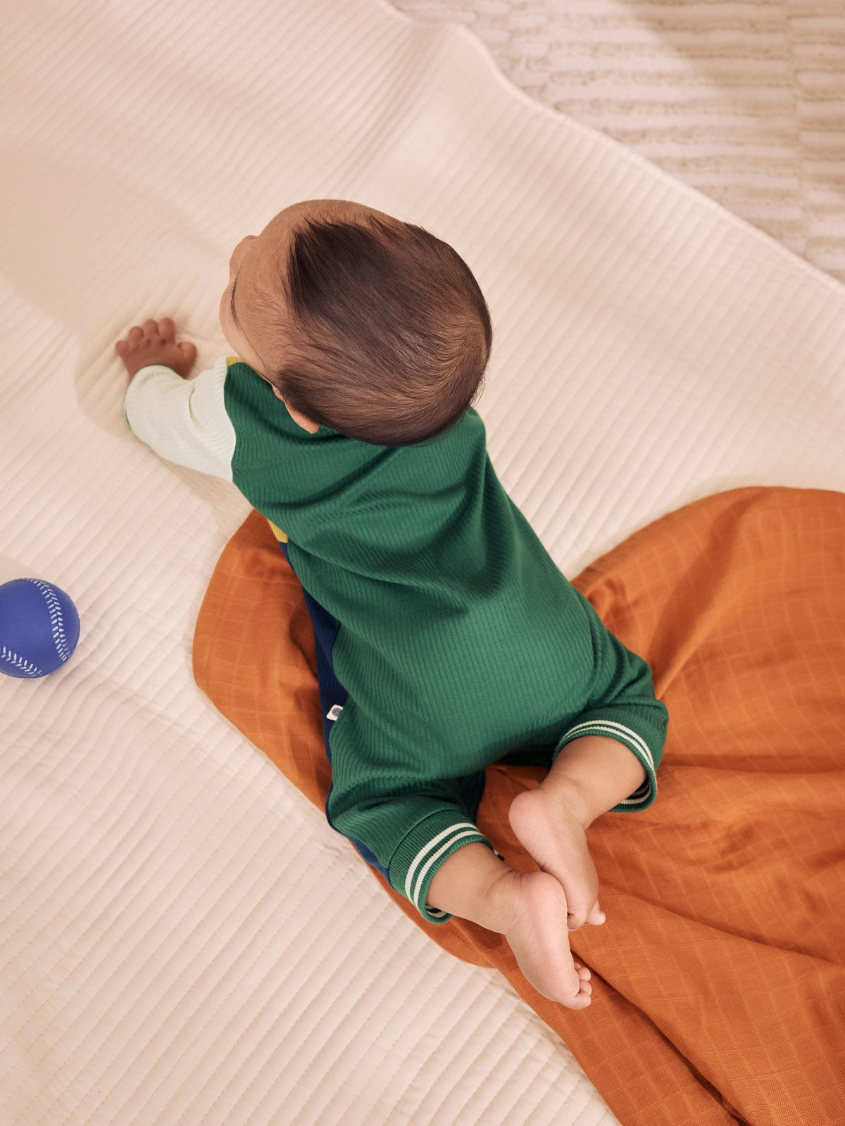 Multi Varsity Sleepsuit 3 Pack (0mths-3yrs)