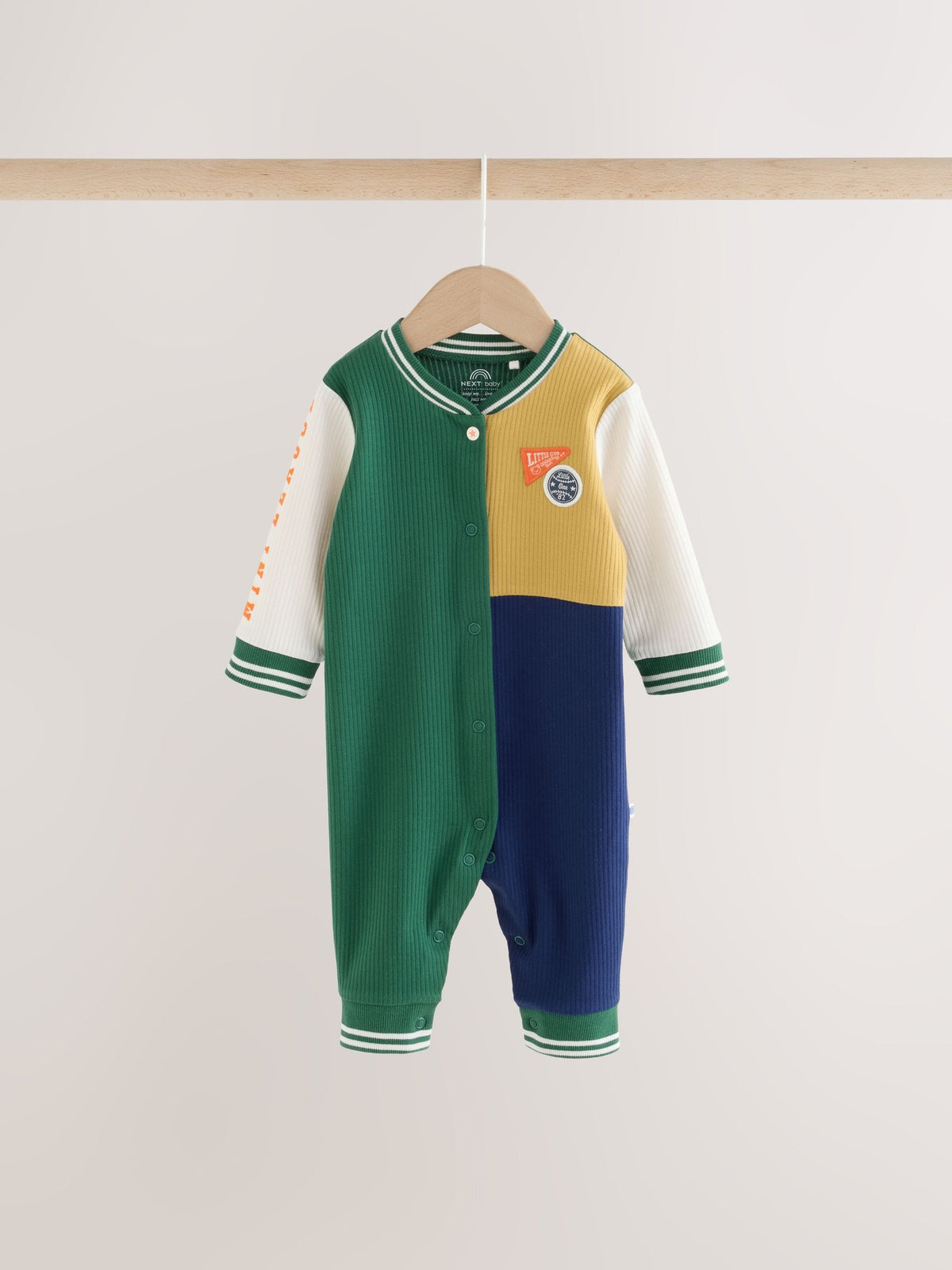 Multi Varsity Sleepsuit 3 Pack (0mths-3yrs)