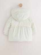 White Puffer Baby Jacket (0mths-2yrs)