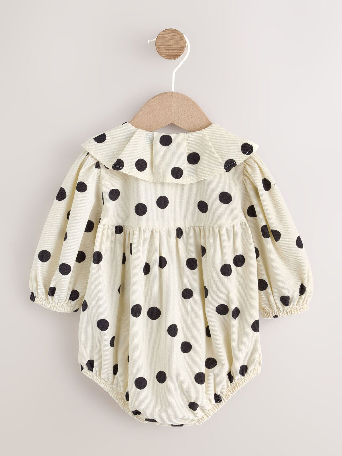 Monochrome Spot Baby Romper And Tights 2 Piece Set (0mths-2yrs)