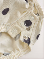 Monochrome Spot Baby Romper And Tights 2 Piece Set (0mths-2yrs)