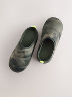 Khaki Camo Warm Lined Slipper Mules