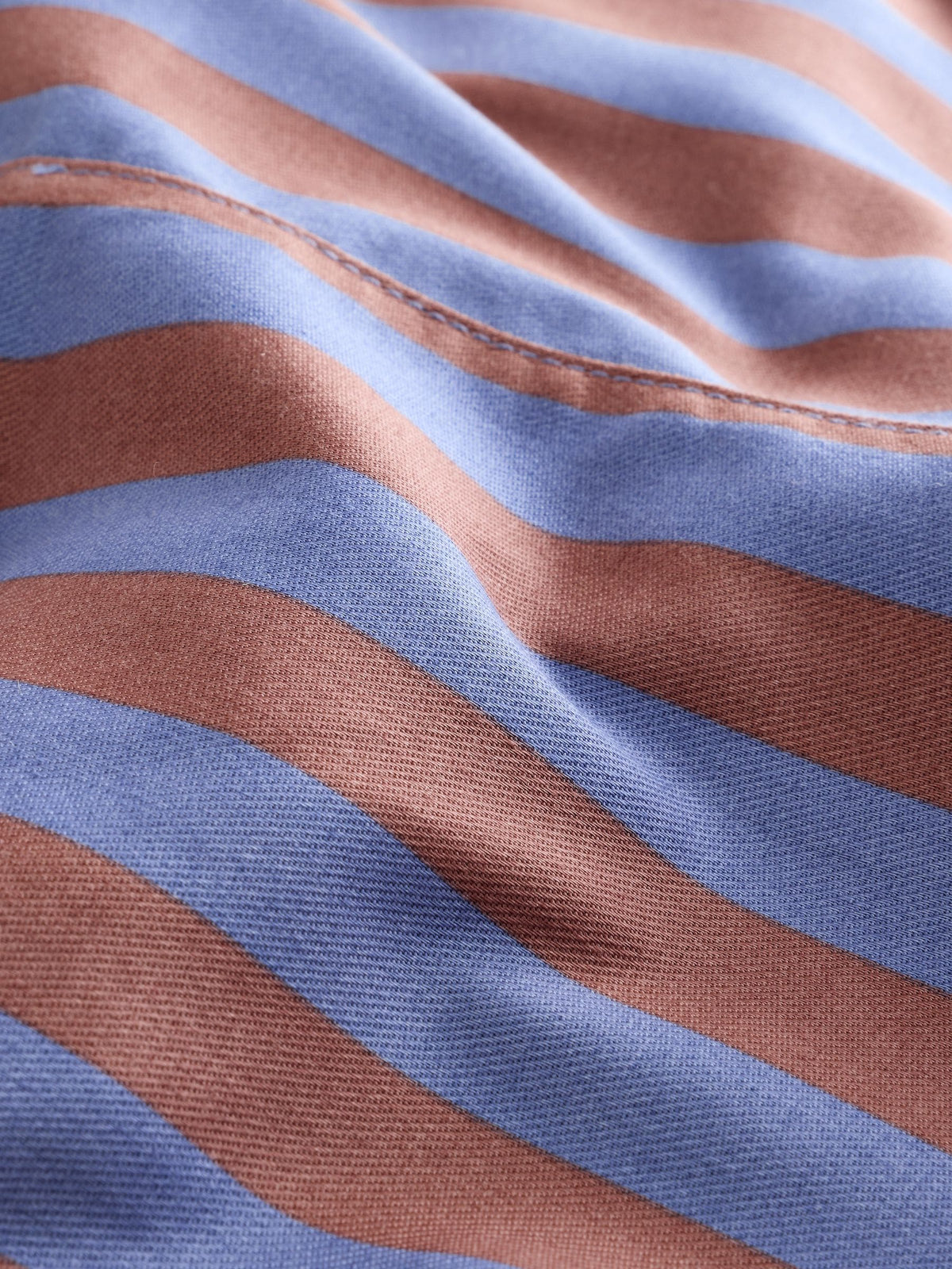 Blue/Brown Stripe Baby Twill Dungarees and Bodysuit Set (0mths-2yrs)