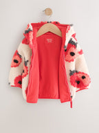Cream Ladybird Hooded Zip Up Fleece (3mths-7yrs)