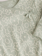 Green Floral Wrap Baby Sleepsuits 4 Pack (0mths-2yrs)